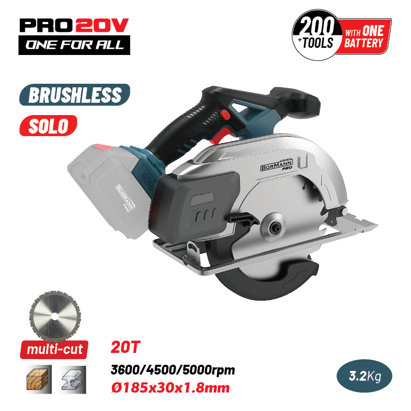 BORMANN Pro BBP5355 Δισκοπρίονο Ξύλου/Μετάλλου Μπαταρίας 20V